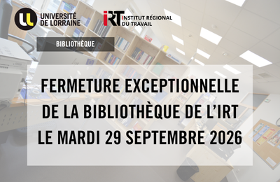 Fermeture exceptionnelle bibliothèque